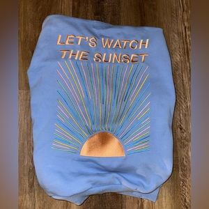 DANDY LETS WATCH THE SUNSET HOODIE BLUE